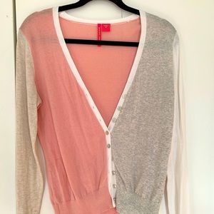 Colour block cardigan